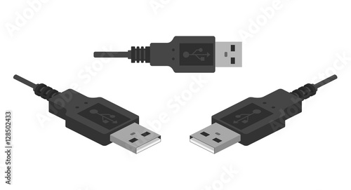 Isometric flat usb cable