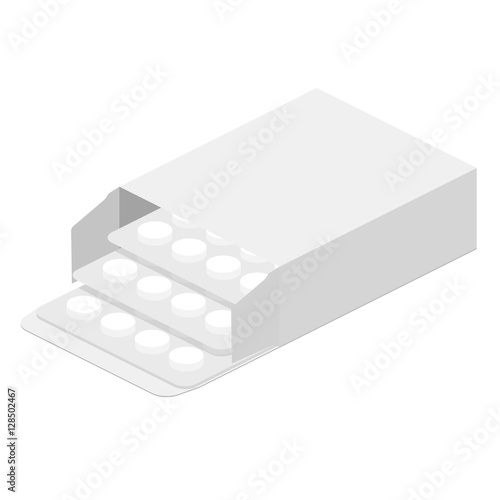 Medicine isometric packaging