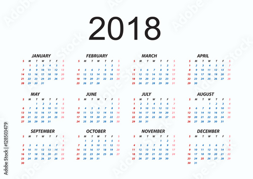 2018 Calendar