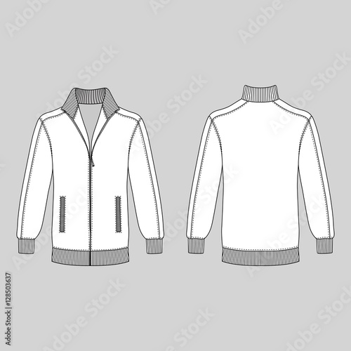 Jacket with zipper