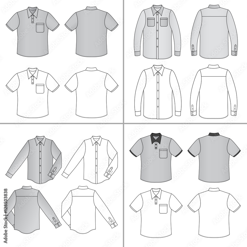 Fototapeta premium Man's shirt set