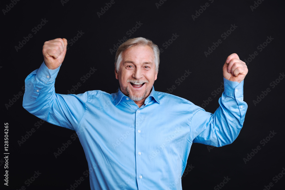 Face of happy middle-aged handsome man Face of happy middle-aged handsome man