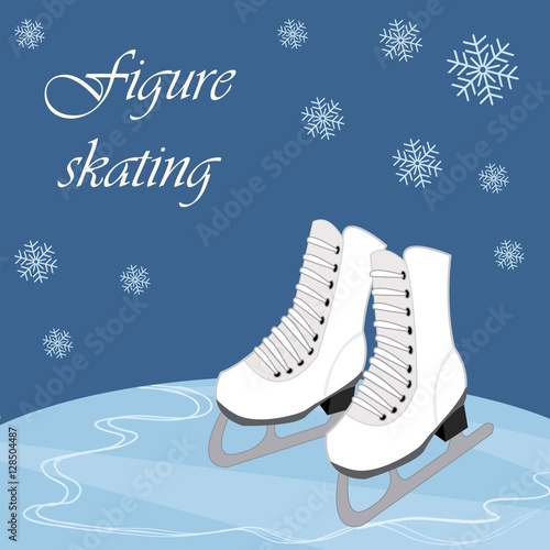 Skates with text