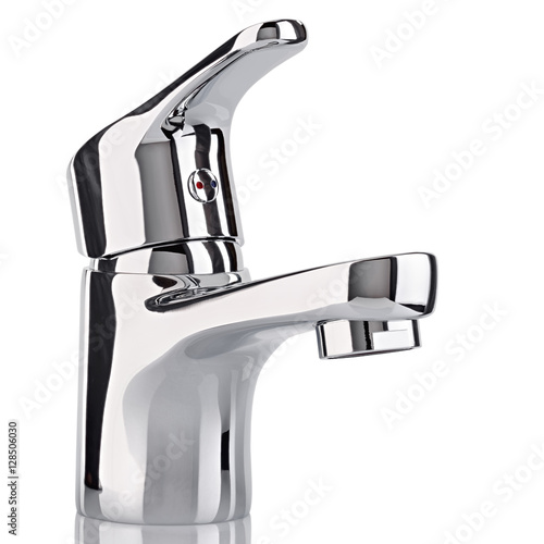 The water tap, faucet for the bathroom and kitchen mixer, isolat