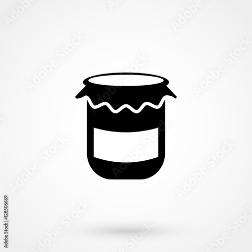 Jar icon isolated on white background. Vector art.