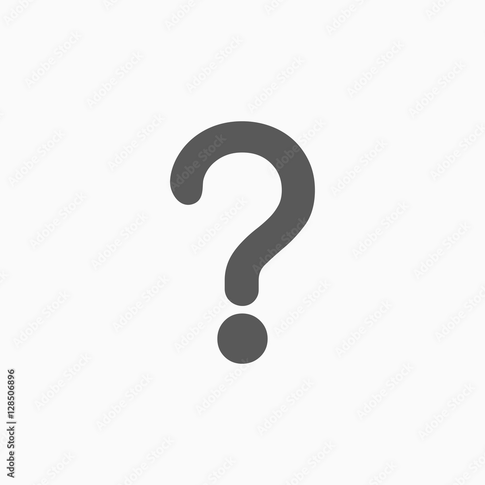 question mark sign icon