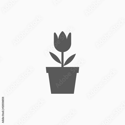 flower in pot icon