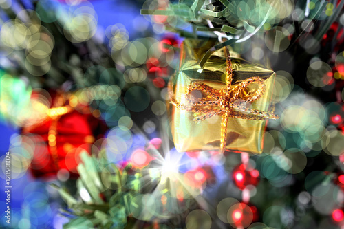 an image of gift boxes with Christmas tree 