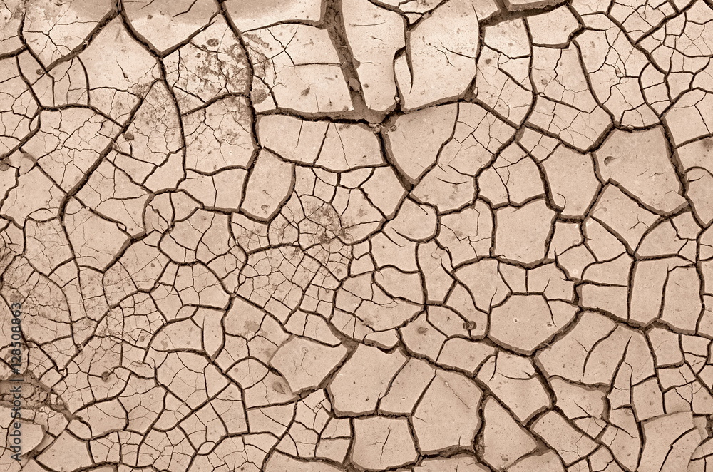 surface dry clay with multiple cracks and chipped surface dry clay with multiple cracks and chipped