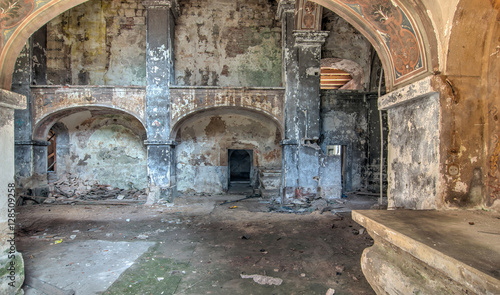 Interior of the abandoned church of All Saints © siloto