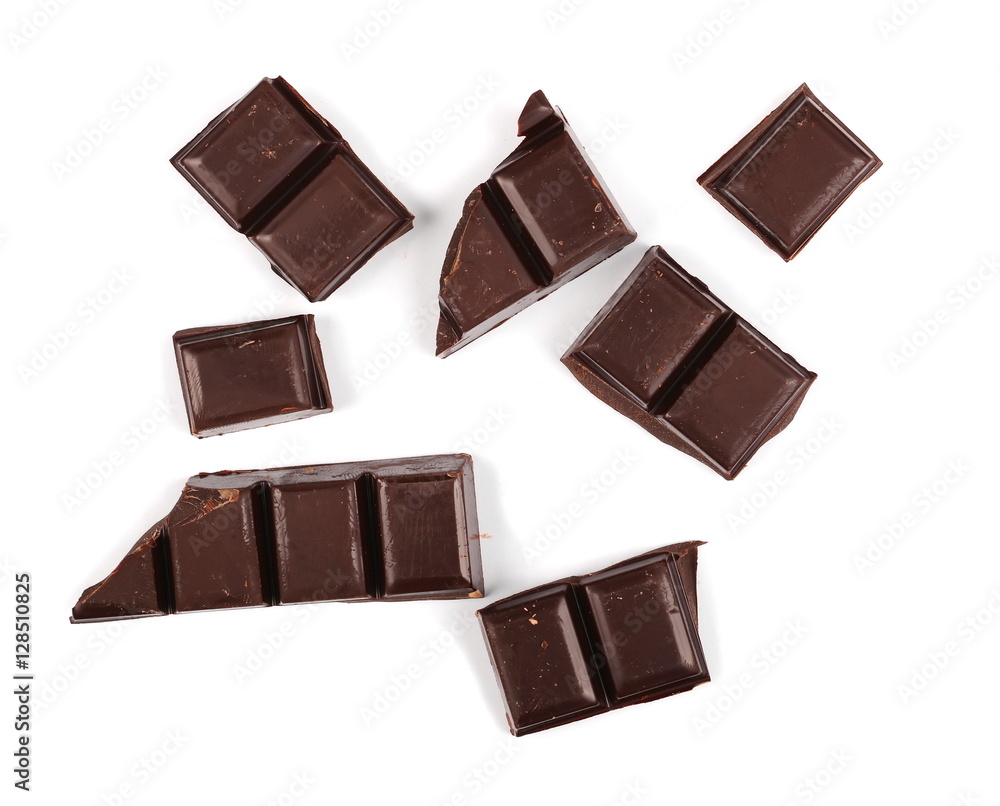 chocolate bars isolated on white background chocolate bars isolated on white background