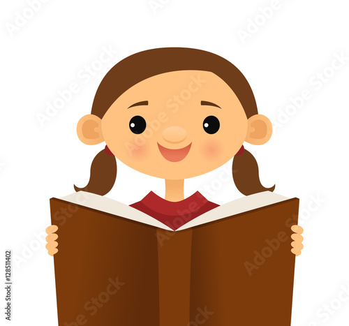 Girl reading a book