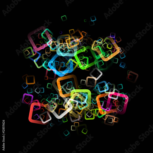 Abstract square background design illustration