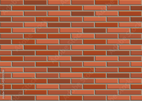 Red Bricks seamless texture - vector illustration