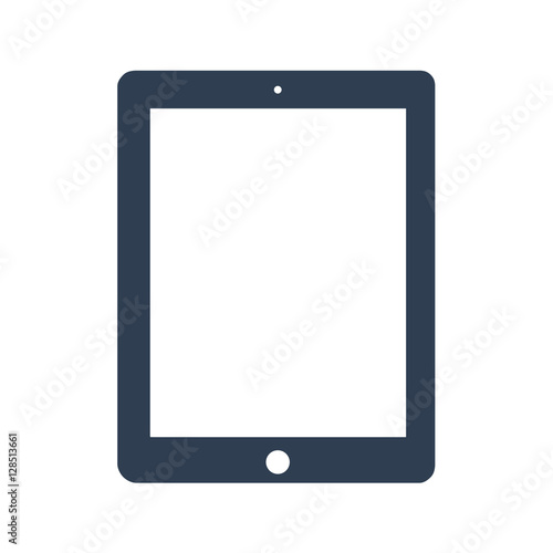 Tablet icon on the white background. Stock vector illustration eps10. Pixel perfect.