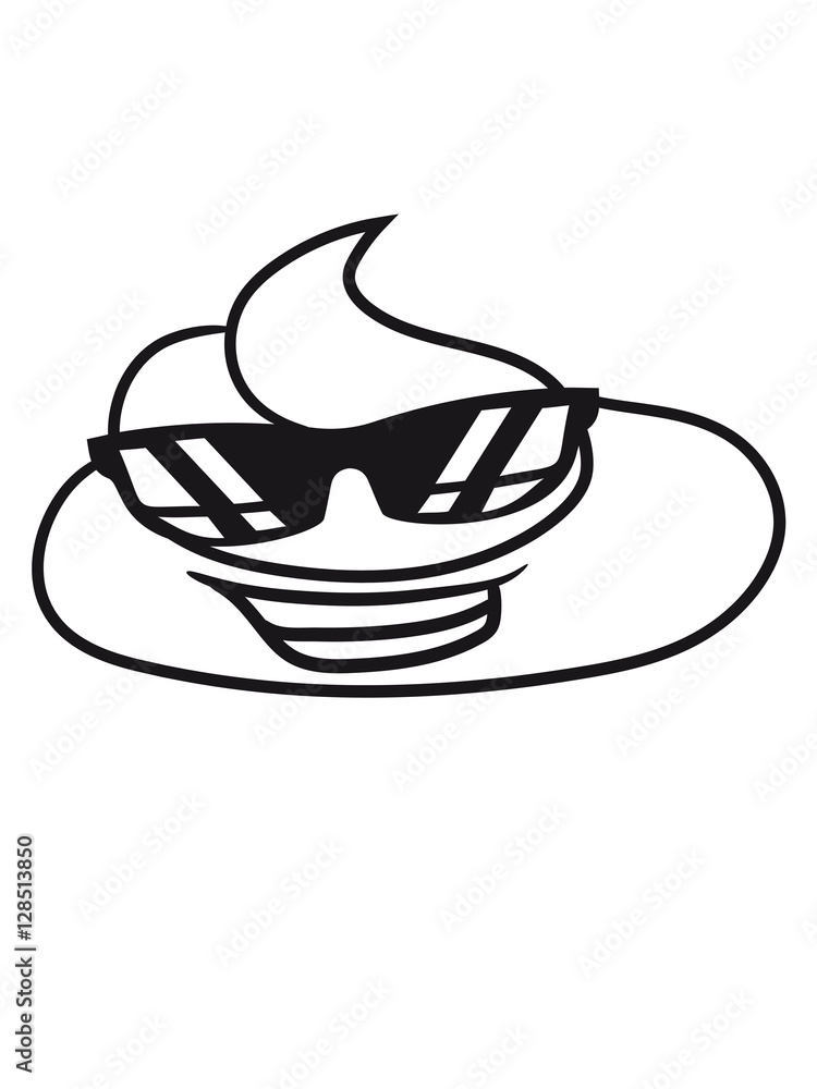 Cool sunglasses face loaf stink shit poison heap smell odd pile comic cartoon Cool sunglasses face loaf stink shit poison heap smell odd pile comic cartoon