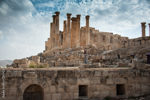 Pillars at the Temple of Zeus, Jerash, Jordan