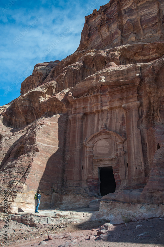 The Renaisssance Tomb in Petra Valley, Jordan