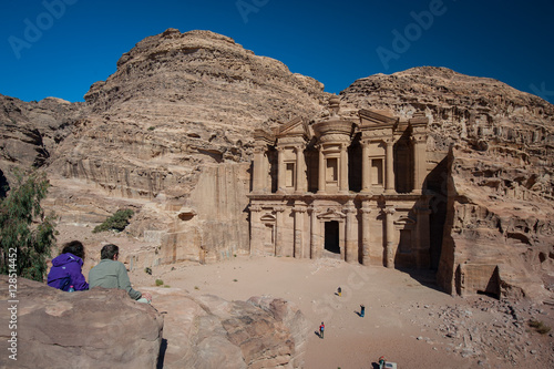 The Monastery rock carving at Petra  Jordan