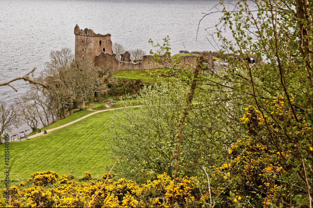 Urquhart Castle near Loch Ness in Scotland, UK