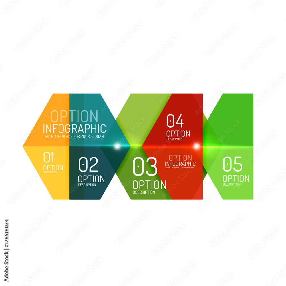 Infographic modern templates - geometric shapes Infographic modern templates - geometric shapes