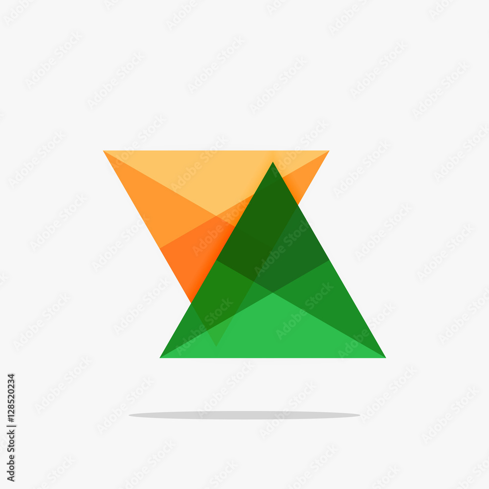 Blank triangle layout business template Blank triangle layout business template