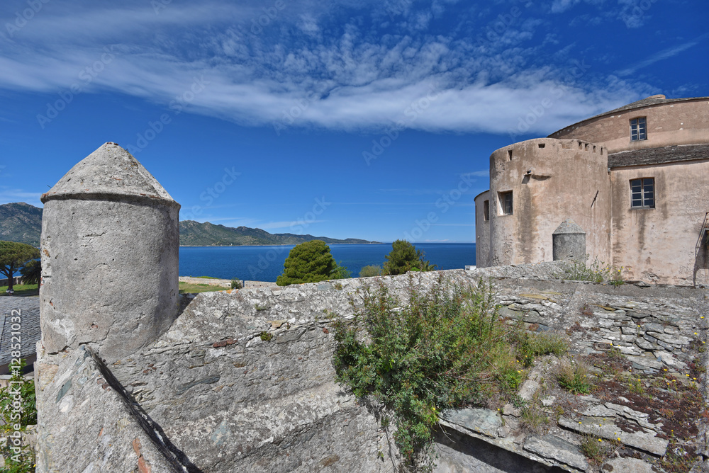 Genoise citadel in the Corsican towns Saint-Florent