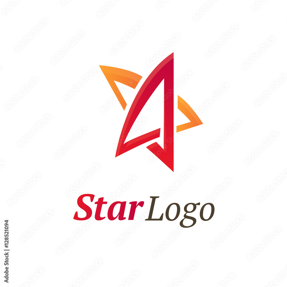 Logo design star vector template Logo design star vector template