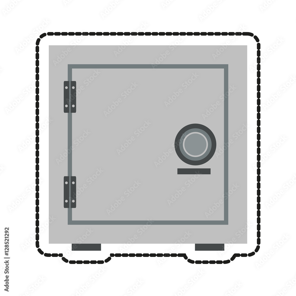 Strongbox icon. Money financial item commerce market and buy theme. Isolated design. Vector illustration Strongbox icon. Money financial item commerce market and buy theme. Isolated design. Vector illustration
