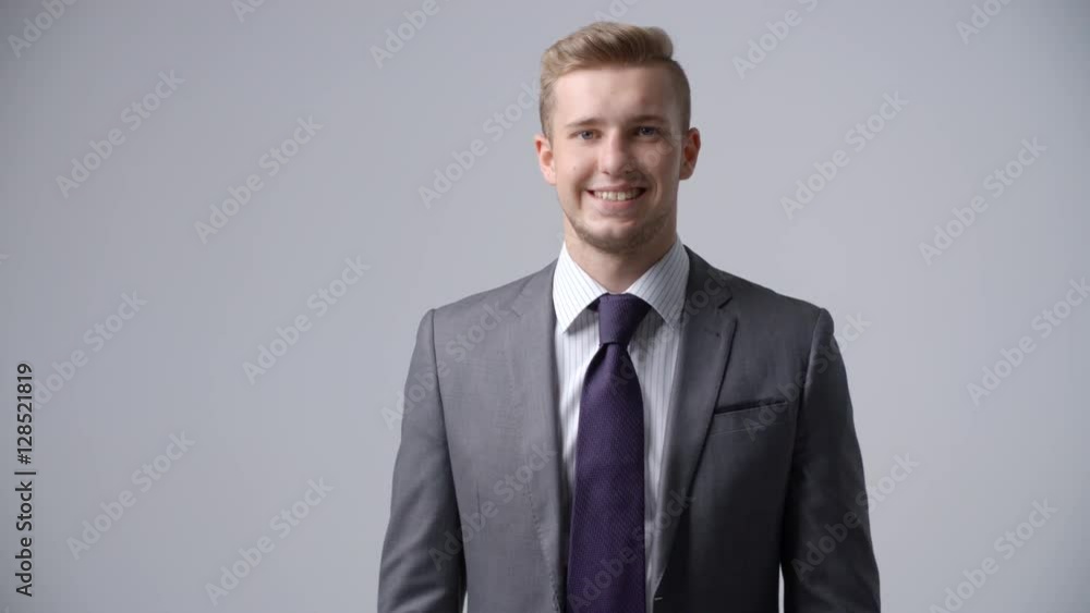 Slow Motion Sequence Of Businessman Wearing Suit Slow Motion Sequence Of Businessman Wearing Suit