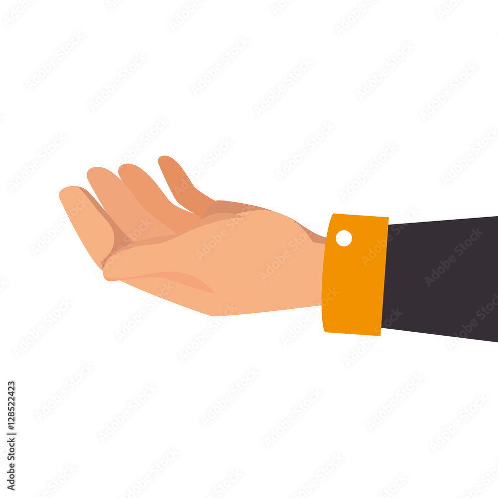 Human hand asking icon vector illustration design Human hand asking icon vector illustration design