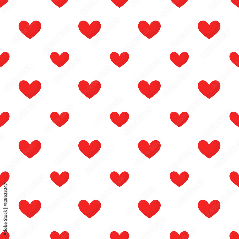 Red hearts pattern