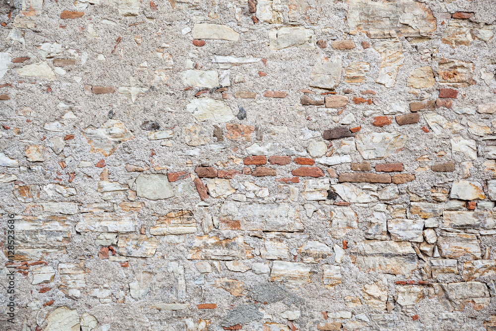 Modern stone brick wall, historic stone wall, wallpaper wall, combined  masonry background, retro interior wall Stock Photo | Adobe Stock