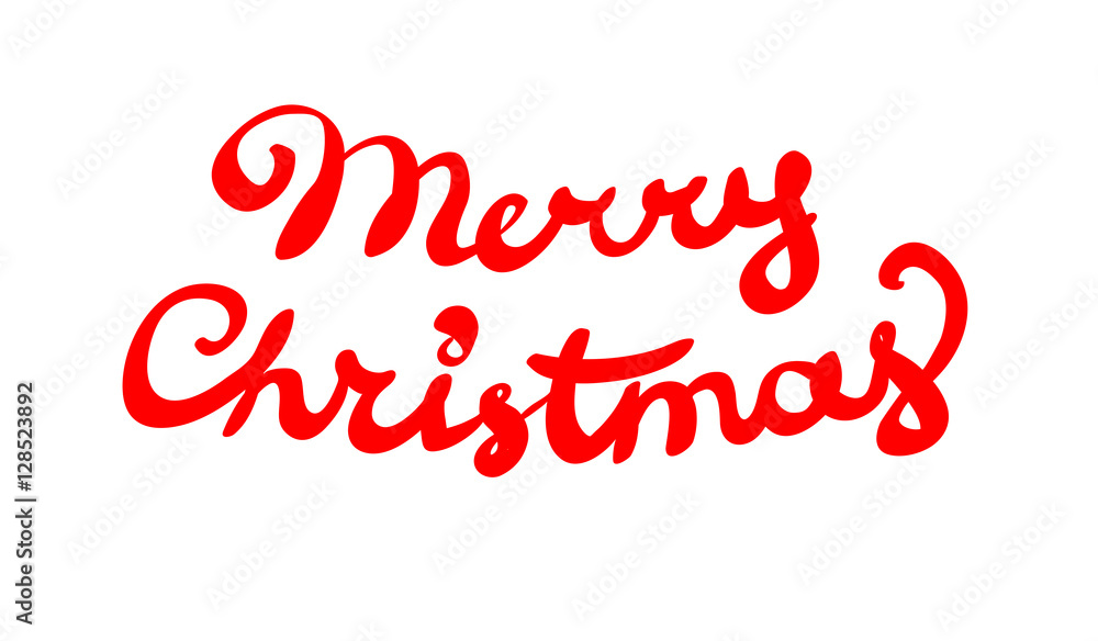 Merry Christmas vector text Calligraphic Lettering design card template. Merry Christmas vector text Calligraphic Lettering design card template.