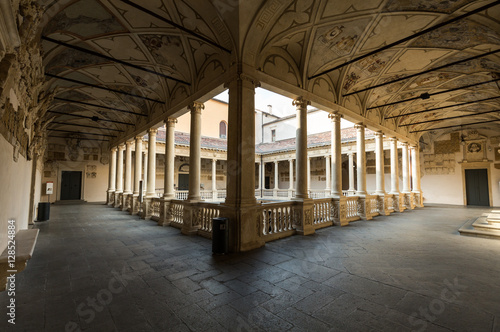 Stampa su tela Palazzo Bo, historical building home of the Padova University from 1539, in Padu