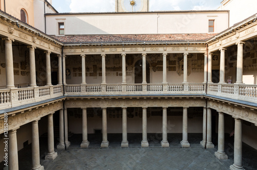 Palazzo Bo, historical building home of the Padova University from 1539, in Padua, Italy