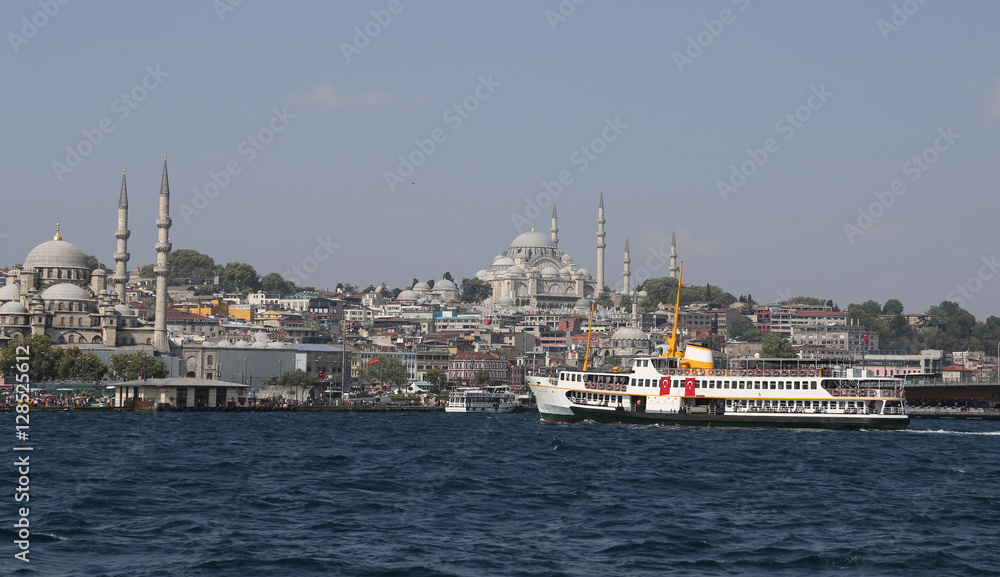 Eminonu and Fatih district in Istanbul City