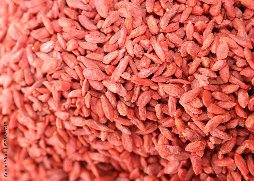 background red goji berries at the market background red goji berries at the market