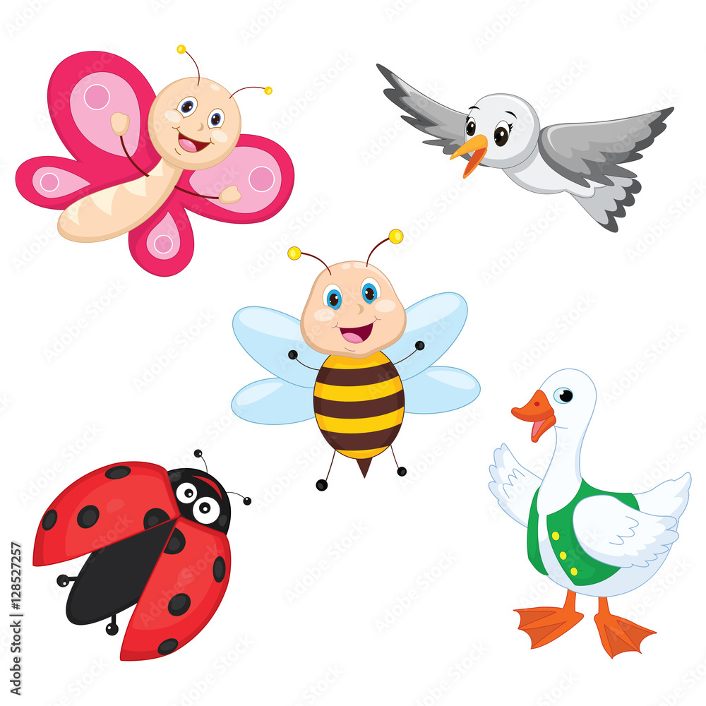 Fototapeta premium Vector Illustration Of Cartoon Animals