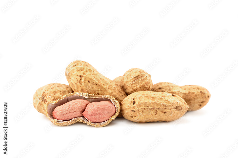 Peanuts isolated on white Peanuts isolated on white