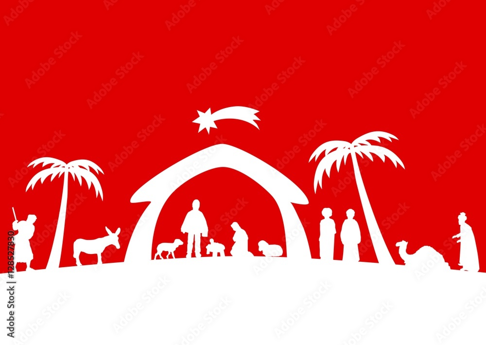 Weihnachtskrippe Adobe Stock