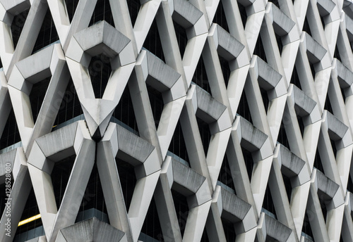 Concrete facade of Welbeck Steet car park in London