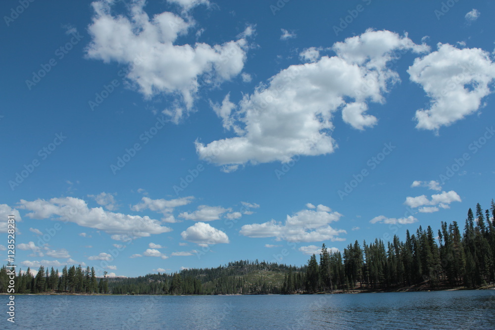 lake with clouds lake with clouds