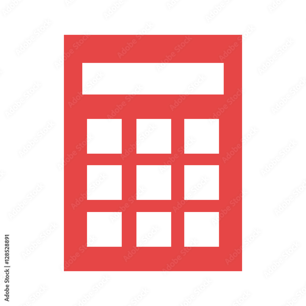 calculator math isolated icon vector illustration design