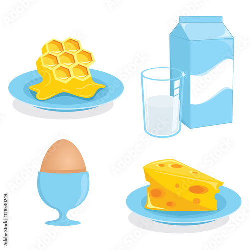 Vector Illustration Of Foods