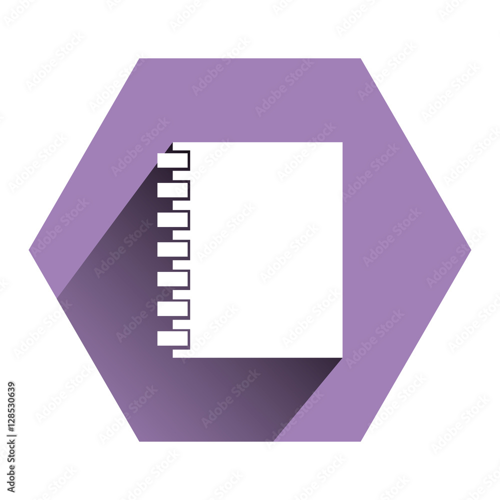 notebook school isolated icon vector illustration design