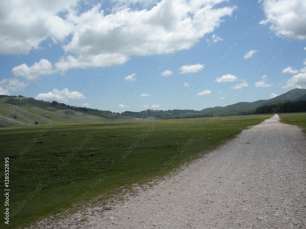 Fototapeta premium Tempo libero in montagna