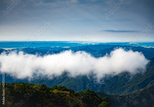 Beautyful cloud float over mountian