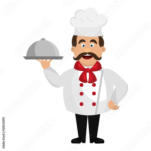 chef character avatar icon vector illustration design
