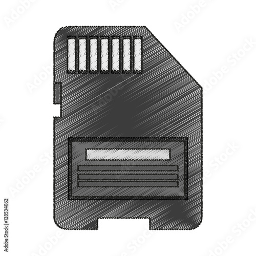 Memory stick icon. Device gadget technology and electronic theme. Isolated design. Vector illustration